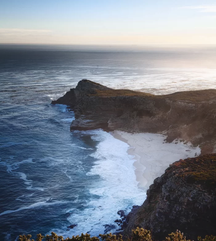 Image of beach with cliffs